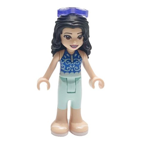 Minifigurka LEGO Emma - Blue Top, Light Aqua Trousers