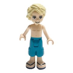 Minifigurka LEGO Mason - Bare Chest, Dark Turquoise Trousers