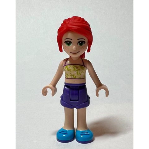 Minifigurka LEGO Mia - Lime Top, Dark Purple Skirt
