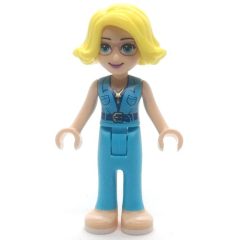 Minifigurka LEGO Alicia - Medium Azure Top, Medium Azure Trousers
