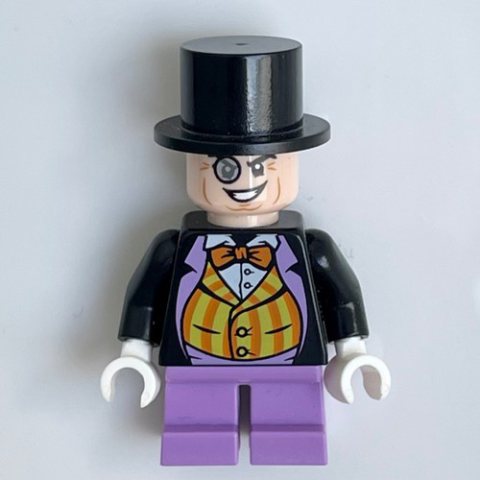 Minifigurka LEGO The Penguin, Orange and Yellow Striped Vest