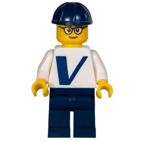 Minifigurka LEGO Vestas Employee - Glasses
