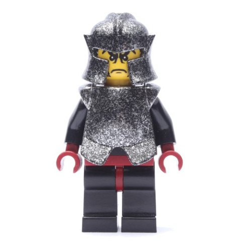 Minifigurka LEGO Shadow Knight, Speckle Black-Silver Helmet and Armor