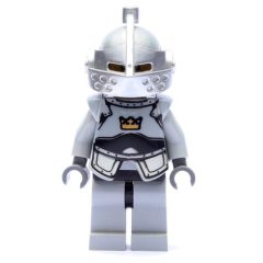 Minifigurka LEGO Knight - Light Bluish Grey Armour with Crown