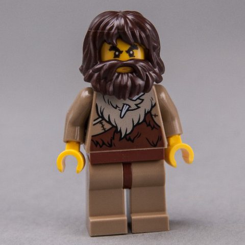 Minifigurka LEGO Cave Man, Museum Exhibit