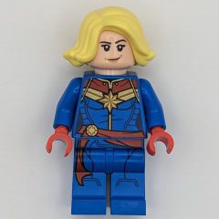 Minifigurka LEGO Captain Marvel, Bright Light Yellow Hair