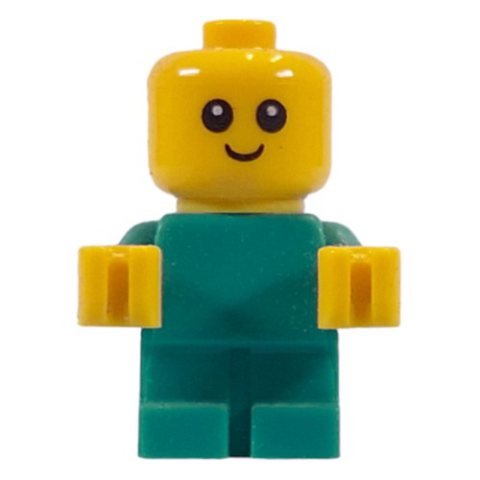 Minifigurka LEGO Baby, Dark Turquoise Body