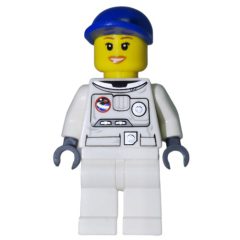 Minifigurka LEGO Astronaut, Woman, White, Blue Cap