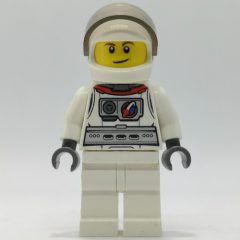 Minifigurka LEGO Test Pilot, White Astronaut Suit, White Helmet with Visor