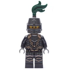 Minifigurka LEGO Dragon Knight, Black, Helmet with Dark Green Plume