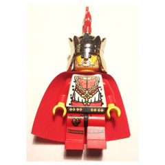 Minifigurka LEGO Chess King, Red, Cape, Gold Crown with Red Plume