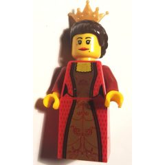 Minifigurka LEGO Chess Queen, Red Dress, Gold Crown