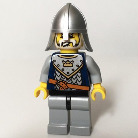 Minifigurka LEGO Knight, Dark Blue, Helmet, Beard