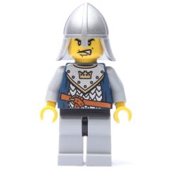Minifigurka LEGO Knight, Dark Blue, Helmet, Angry