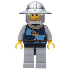 Minifigurka LEGO Knight, Dark Blue, Wide Brim Helmet, Cheek Lines