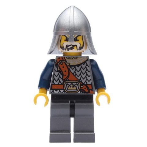 Minifigurka LEGO Knight, Dark Blue, Helmet, White Beard