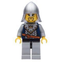 Minifigurka LEGO Knight, Dark Blue, Helmet, Goatee Beard and Printed Hair