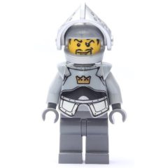 Minifigurka LEGO Knight, Gray, Armor, Helmet with Visor