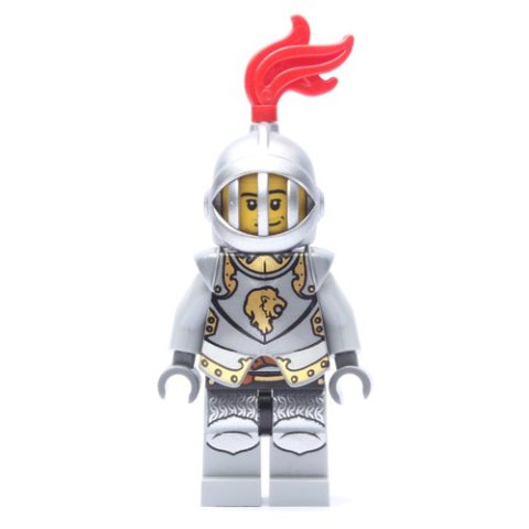 Minifigurka LEGO Lion Knight, Armour, Helmet with Grille and Red Plume