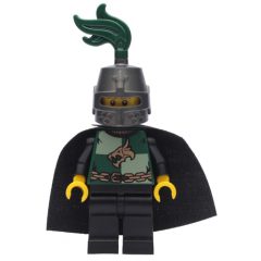 Minifigurka LEGO Dragon Knight, Dark Green, Helmet with Dark Green Plume, Cape