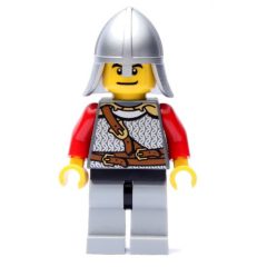 Minifigurka LEGO Lion Knight, Helmet, Scared / Smile