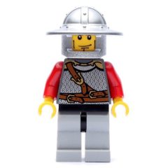 Minifigurka LEGO Lion Knight, Wide Brim Helmet, Cheek Lines