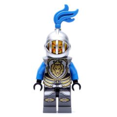 Minifigurka LEGO Knight, Blue, Armor, Helmet with Grille and Blue Plume
