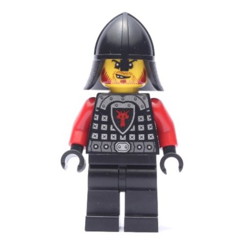 Minifigurka LEGO Dragon Knight, Red, Helmet, Red Beard