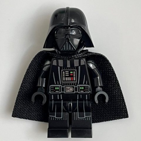 Minifigurka LEGO Darth Vader, White Skin, 19888 Cape, Stripes on Legs