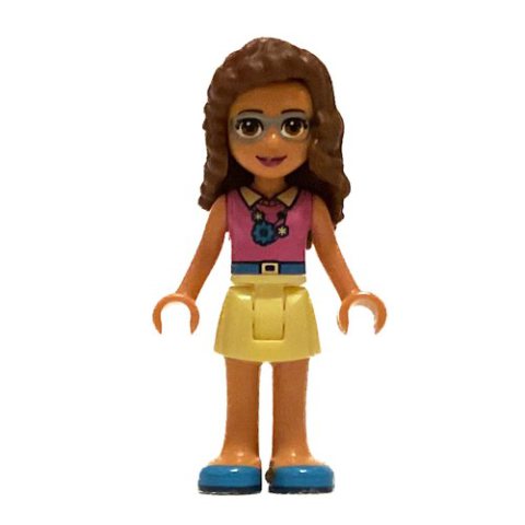 Minifigurka LEGO Olivia - Magenta Top, Bright Light Yellow Skirt, Sunglasses