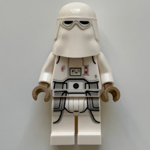 Minifigurka LEGO Snowtrooper, White Hips, Printed Legs, Dark Tan Hands (3626cpr1587 Head)