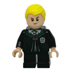 Minifigurka LEGO Draco Malfoy, Closed Slytherin Robes with Crest, Short Legs