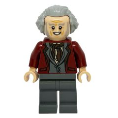 Minifigurka LEGO Garrick Ollivander, Dark Red Jacket, Hair Swept Back