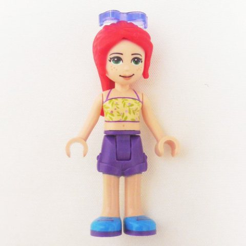 Minifigurka LEGO Mia - Lime Top, Dark Purple Skirt, Sunglasses