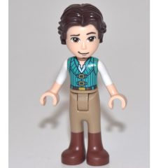 Minifigurka LEGO Flynn Rider - Dark Turquoise Vest, Thick Leg Hinge