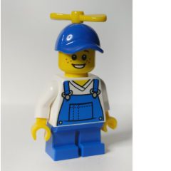 Minifigurka LEGO Billy McCloud - Blue Overalls, Blue Cap with Yellow Propeller