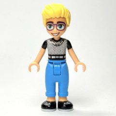 Minifigurka LEGO Olly - Chainmail Print Shirt, Dark Azure Pants