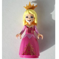 Minifigurka LEGO Aurora - Dark Pink Gown, Crown