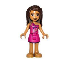 Minifigurka LEGO Andrea - Magenta Top, Magenta Skirt