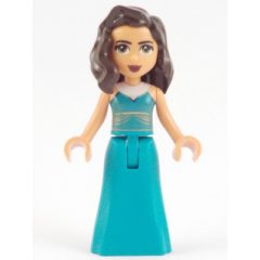 Minifigurka LEGO Amelia - Dark Turquoise Dress