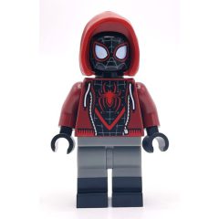 Minifigurka LEGO Spider-Man (Miles Morales), Dark Red Hoodie, Dual Molded Legs