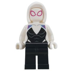 Minifigurka LEGO Ghost-Spider / Spider-Gwen, Open Front Hood, White Hands