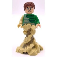 Minifigurka LEGO Sandman, Swirling Dirt Lower Body with Green Sweater
