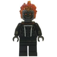 Minifigurka LEGO Ghost Rider, Flat Silver Head