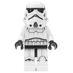 Minifigurka LEGO Stormtrooper, Black Squares on Back of Helmet, Closed Mouth