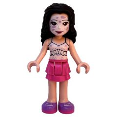 Minifigurka LEGO Emma - White Top, Dark Pink Skirt