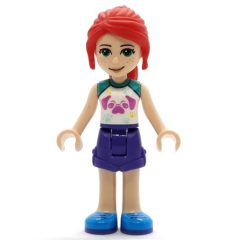 Minifigurka LEGO Mia - White Top, Dark Purple Skirt