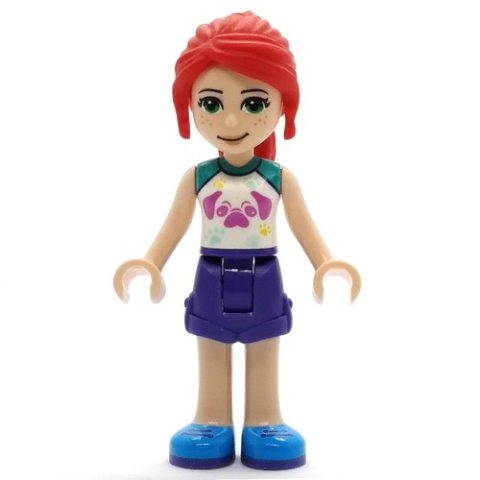 Minifigurka LEGO Mia - White Top, Dark Purple Skirt