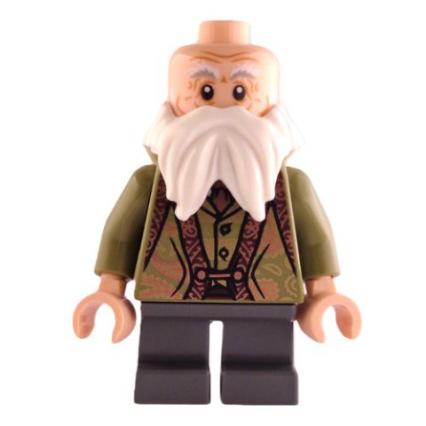 Minifigurka LEGO Professor Filius Flitwick, Beard, Olive Green Vest, Dark Bluish Grey Legs