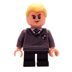 Minifigurka LEGO Draco Malfoy, Slytherin Sweater with Crest, Short Black Legs